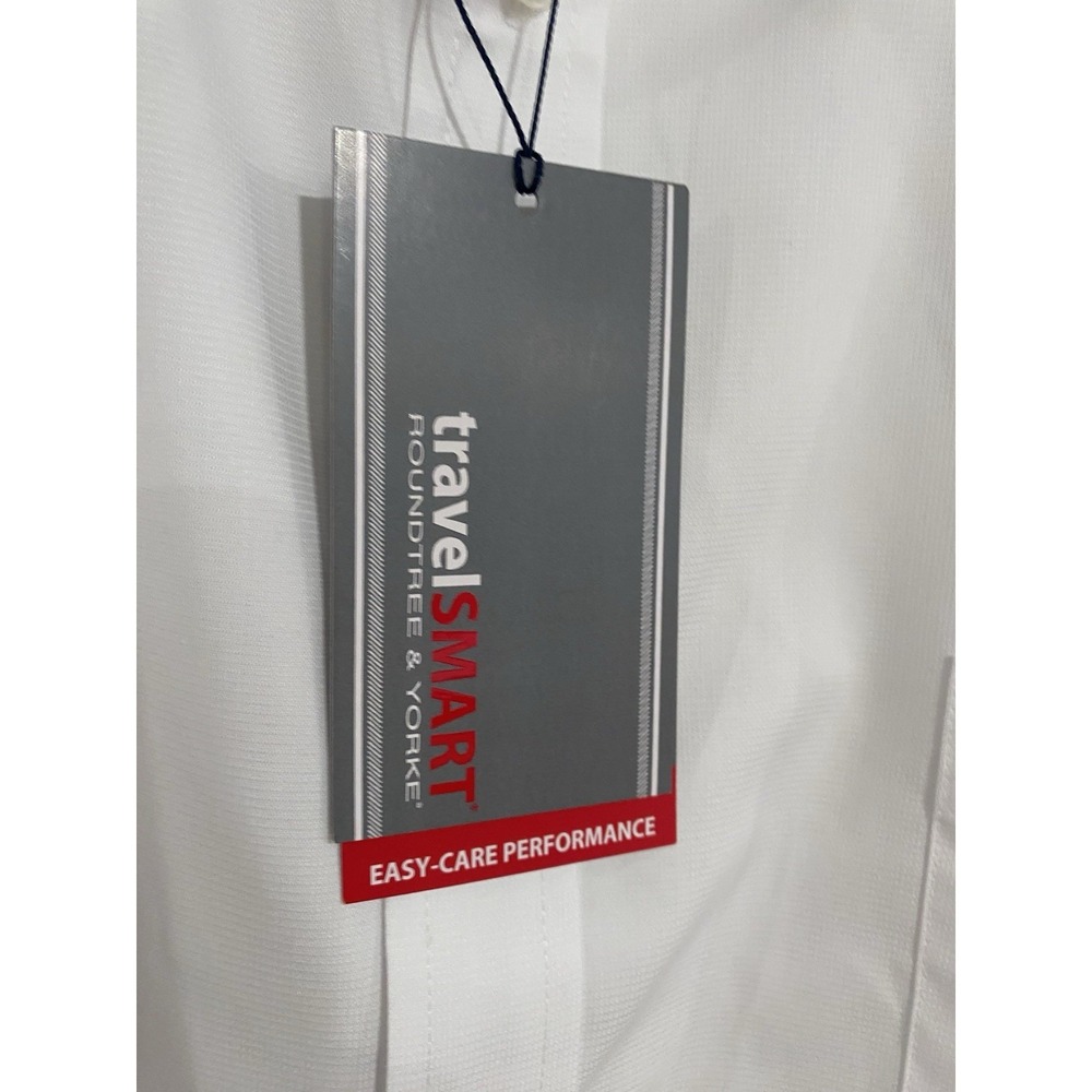 Travel Smart Men Shirt 3XB BIG SHORT Sleeve WHITE button down 3XB $59.50